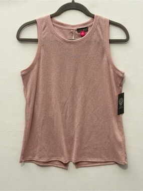 Vince Camuto Dusty Rose Shimmery Knit Tank Top NWT Small